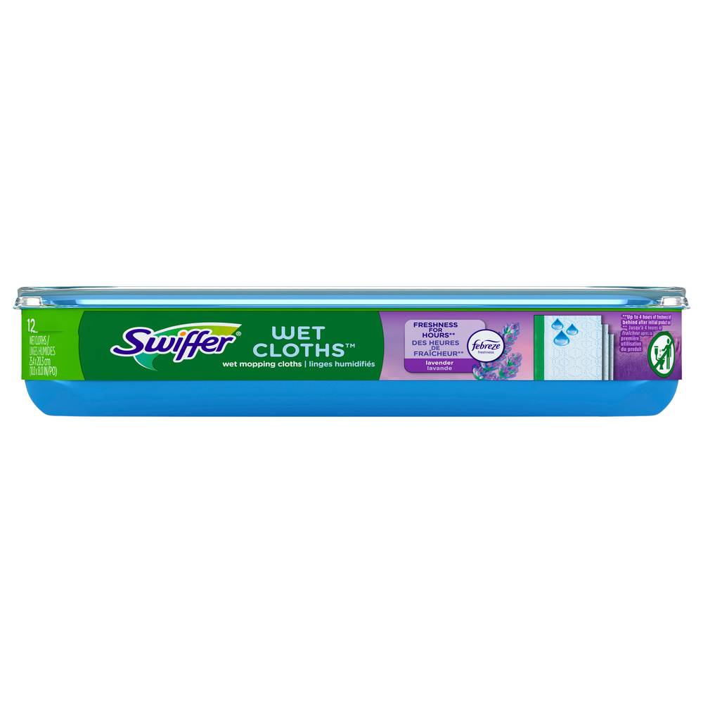 Swiffer Sweeper Wet Lavender Vanilla & Comfort Mopping Cloths