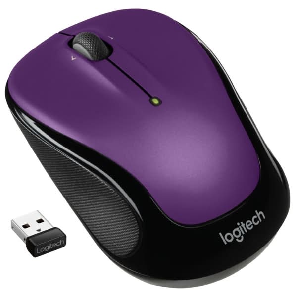 Logitech® M325s Wireless Mouse, Vivid Violet