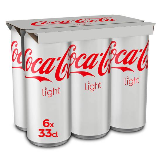 Coca-Cola - Light boisson rafraîchissante (6 pièces, 330 ml)
