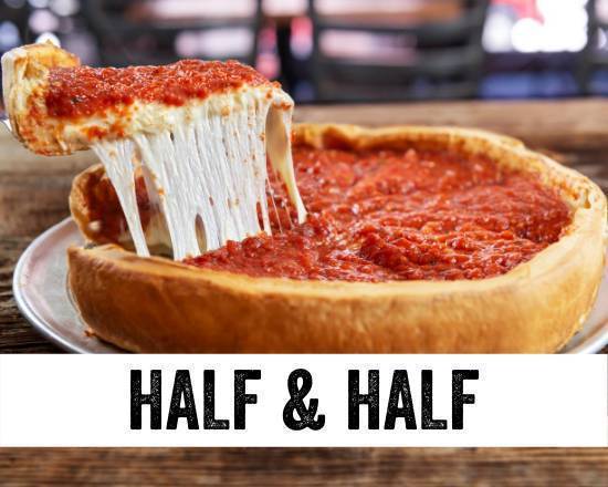 Deep Dish Half and Half Pizza