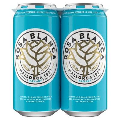 Rosa Blanca Beer Cans (4 pack, 440 ml)
