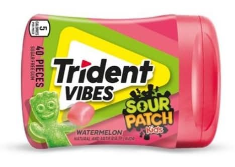 Trident Vibes Gum Sour Patch Kids Watermelon 4.1oz