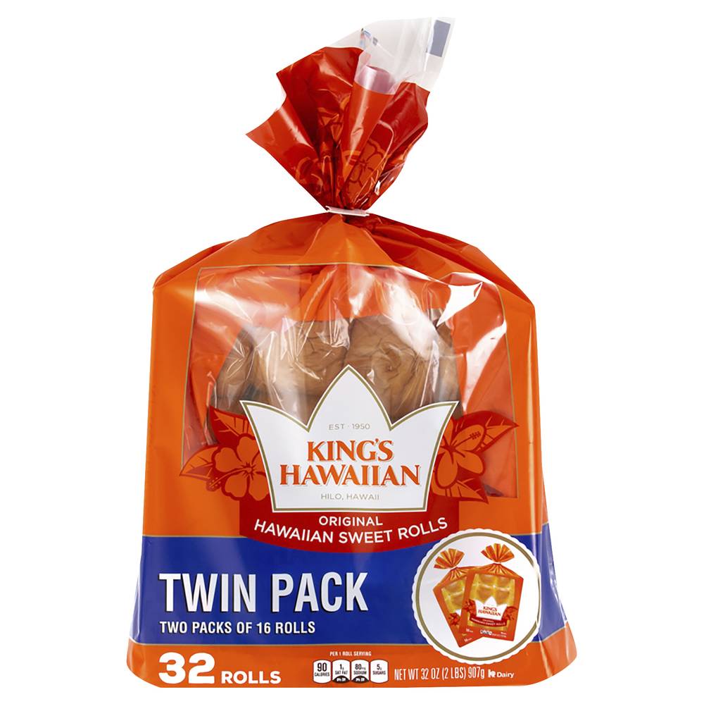 King's Hawaiian Original Sweet Rolls Twin pack (16 oz, 2 ct)