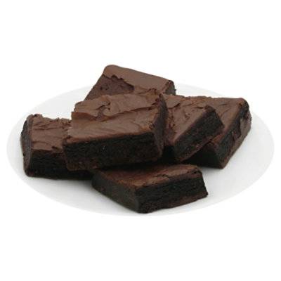 Bakery Brownie Fudge Iced 6 Count - Each