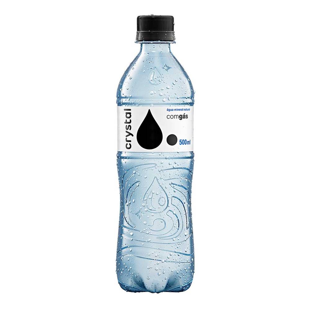Crystal água mineral natural com gás (500 ml)