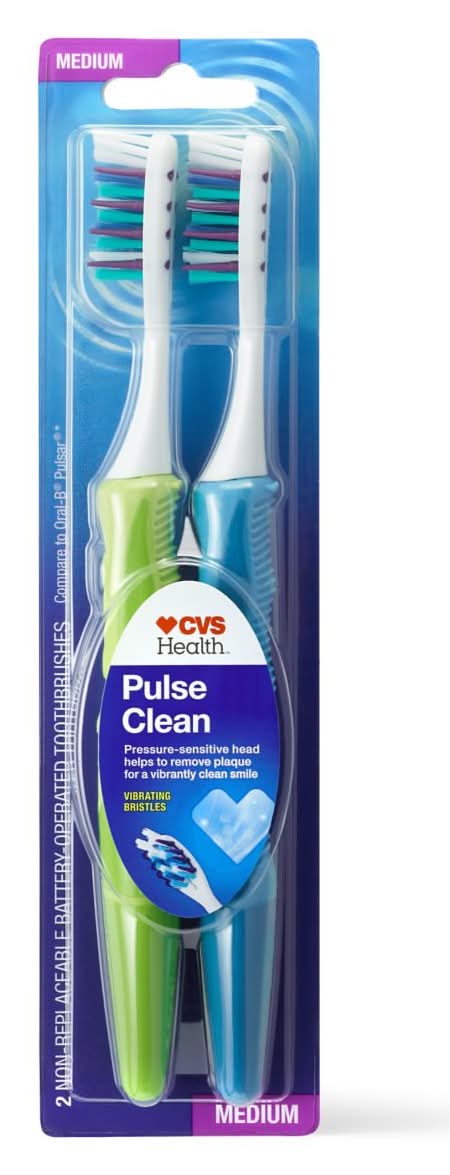 CVS Pharmacy Pulsating Toothbrush (2 ct)