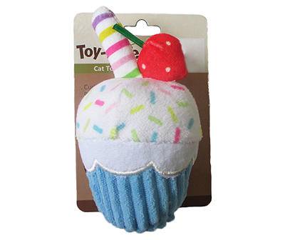 Sprinkle Cupcake Plush Cat Toy