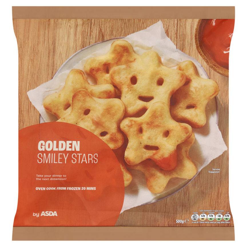 Asda Golden Smiley Stars 500g