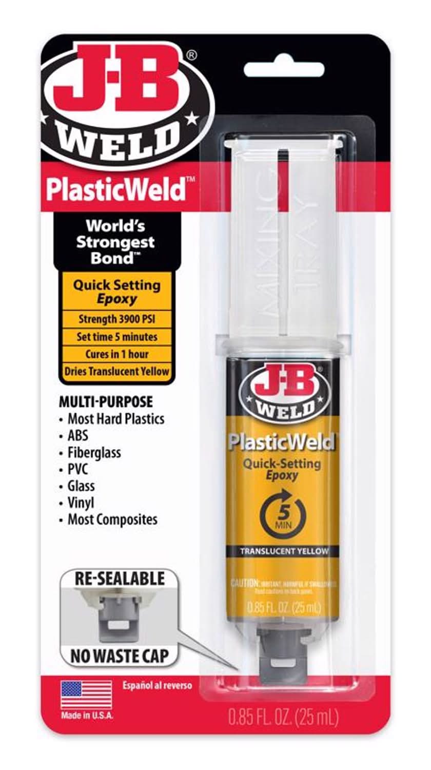 J-B Weld Plastic Weld High Strength Automotive Epoxy Gel 0.85 Oz