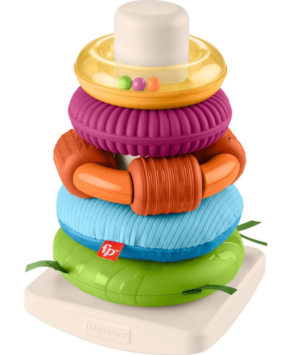 Fisher-Price Sensory Rock-A-Stack Toy, Assorted (5 ct)