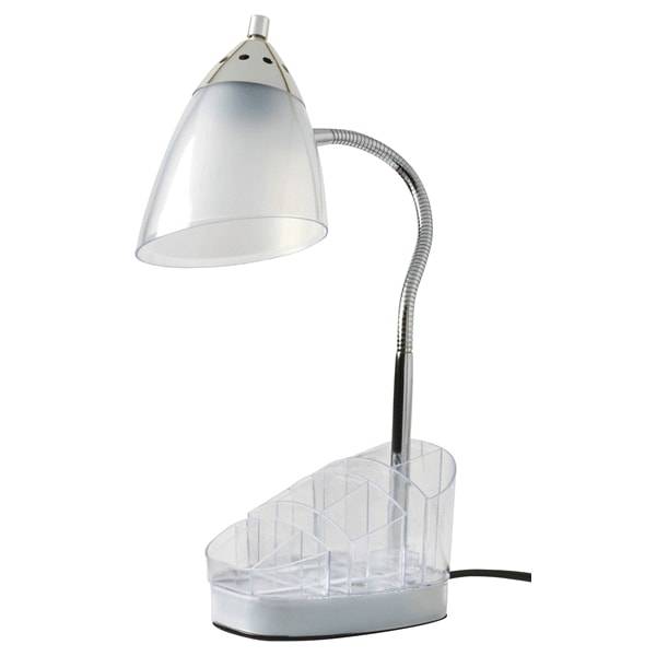 ROOM & RETREAT ILAMP ORG DESK LAMP W 2 OUTLETS CLR