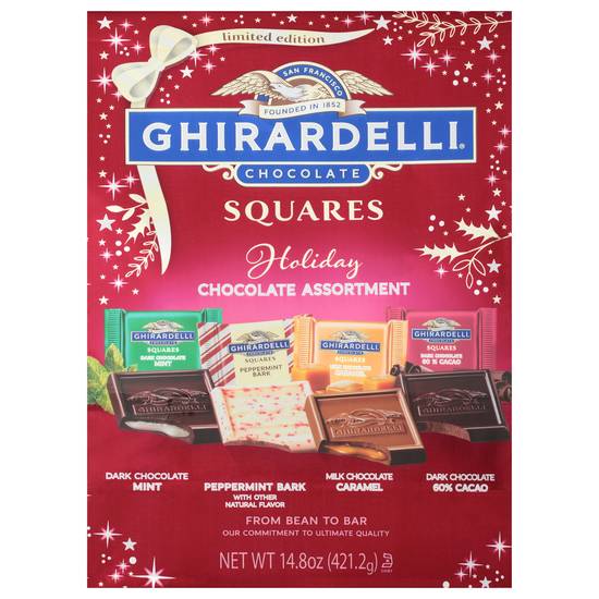 Ghirardelli Holiday Chocolate Assortment Squares