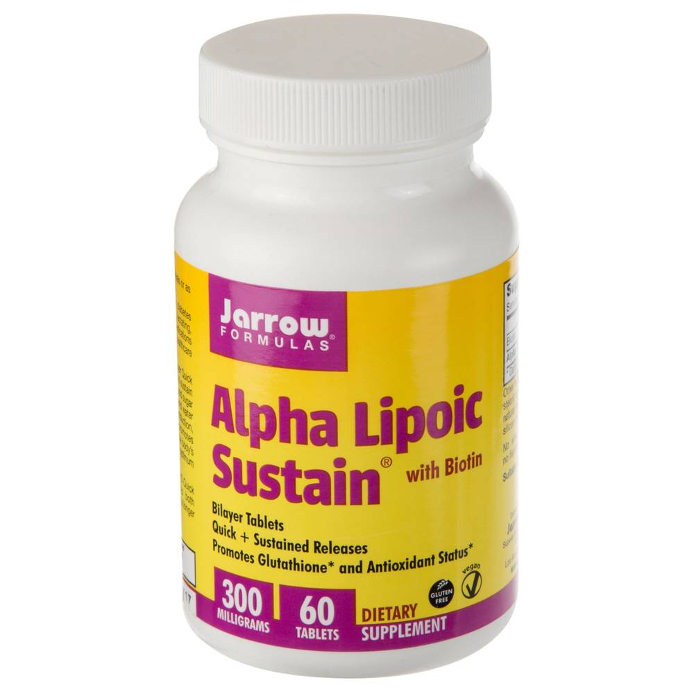 Alpha Lipoic Sustain With Biotin - Supports Glucose Metabolism - 300 Mg (60 Tablets)