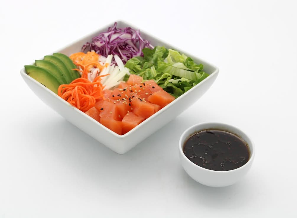 Flyin’ Hawaiian Salmon Poke (Japanese Dressing)