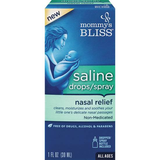 MOMMY'S BLISS NASAL RELIEF SALINE DROPS/SPRAY