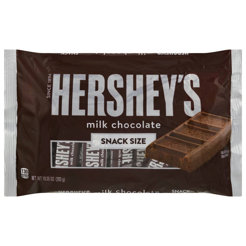 Hershey's Snack Size Candy Bar, Milk Chocolate (10.35 oz)