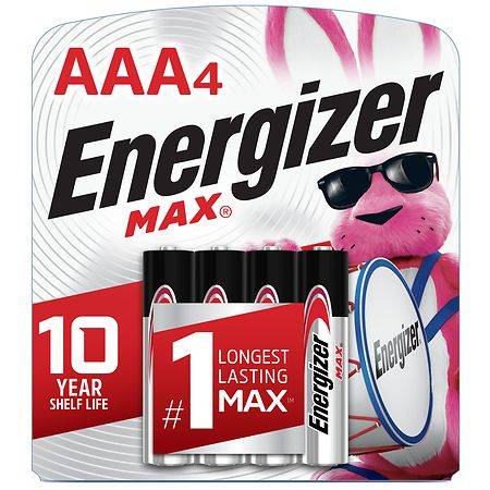 Energizer AAA Batteries, Alkaline AAA - 4.0 ea