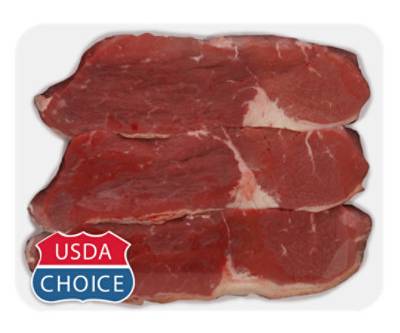Thin Boneless Beef Chuck Steak Usda Choice Value Pack - 2 Lb