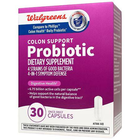 Walgreens Colon Support Probiotic Capsules (30 ct)