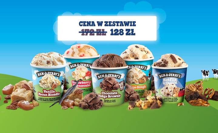 Zestaw 5 kubków BEN&JERRY'S