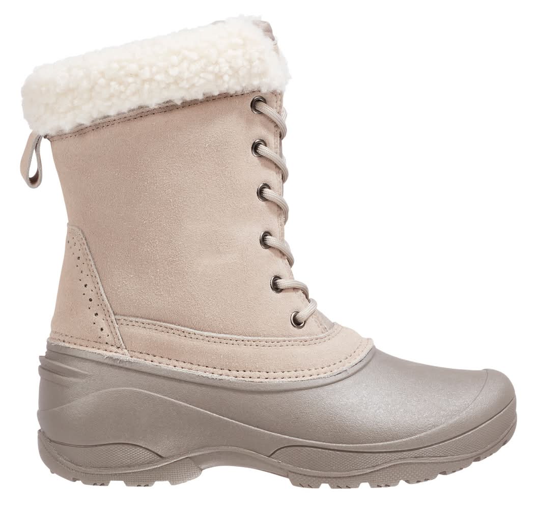 Northeast Outfitters Women's Pac 200g Winter Boots (Ivory, 6.0)