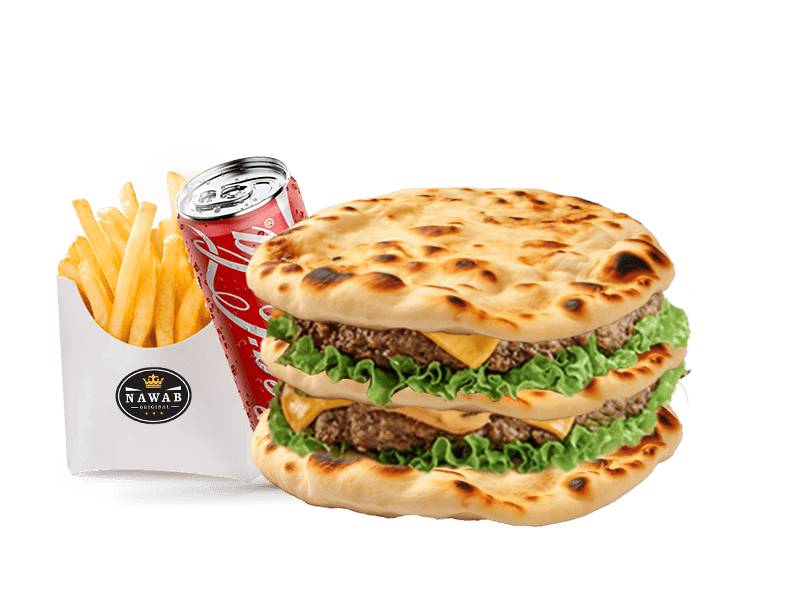 Menu naan burger BIG MAX