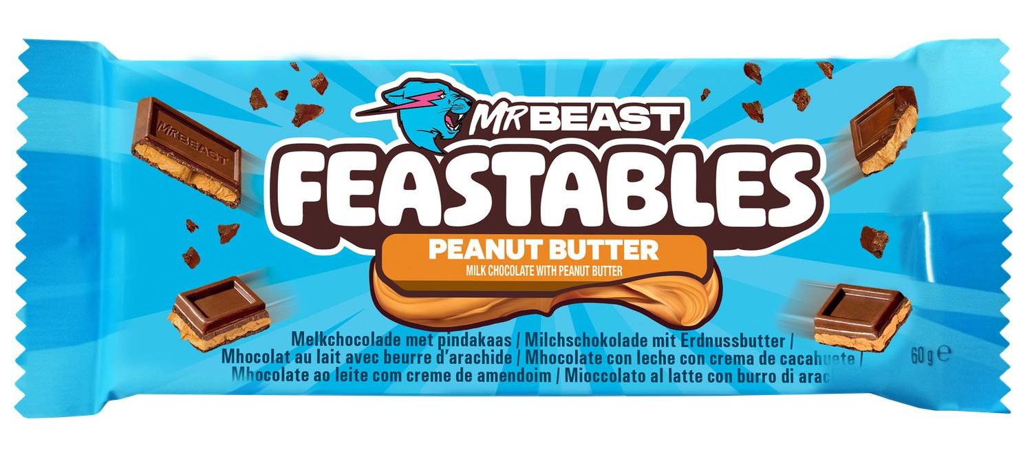 Feastables - Chocolat beurre de cacahuète (60g)