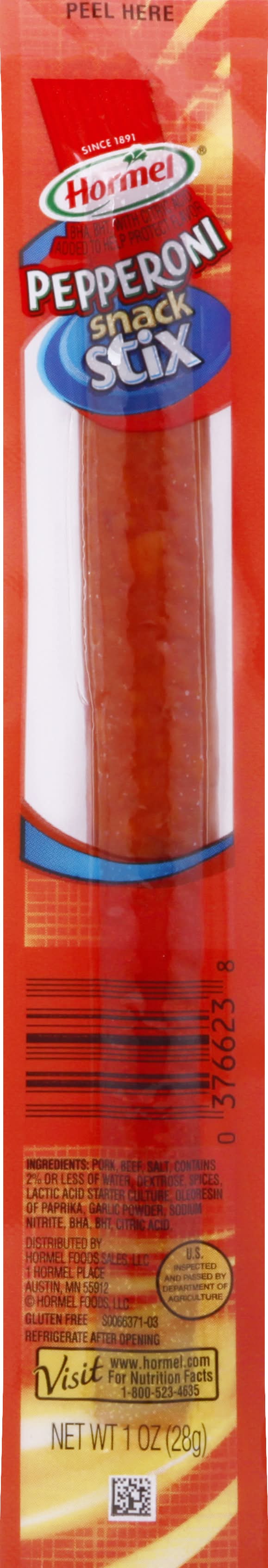 Hormel Pepperoni Snack Stix (1 oz)