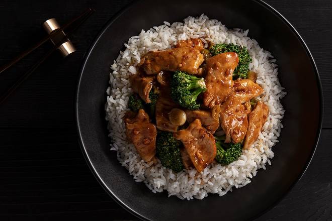 Ginger Chicken with Broccoli Bowl
