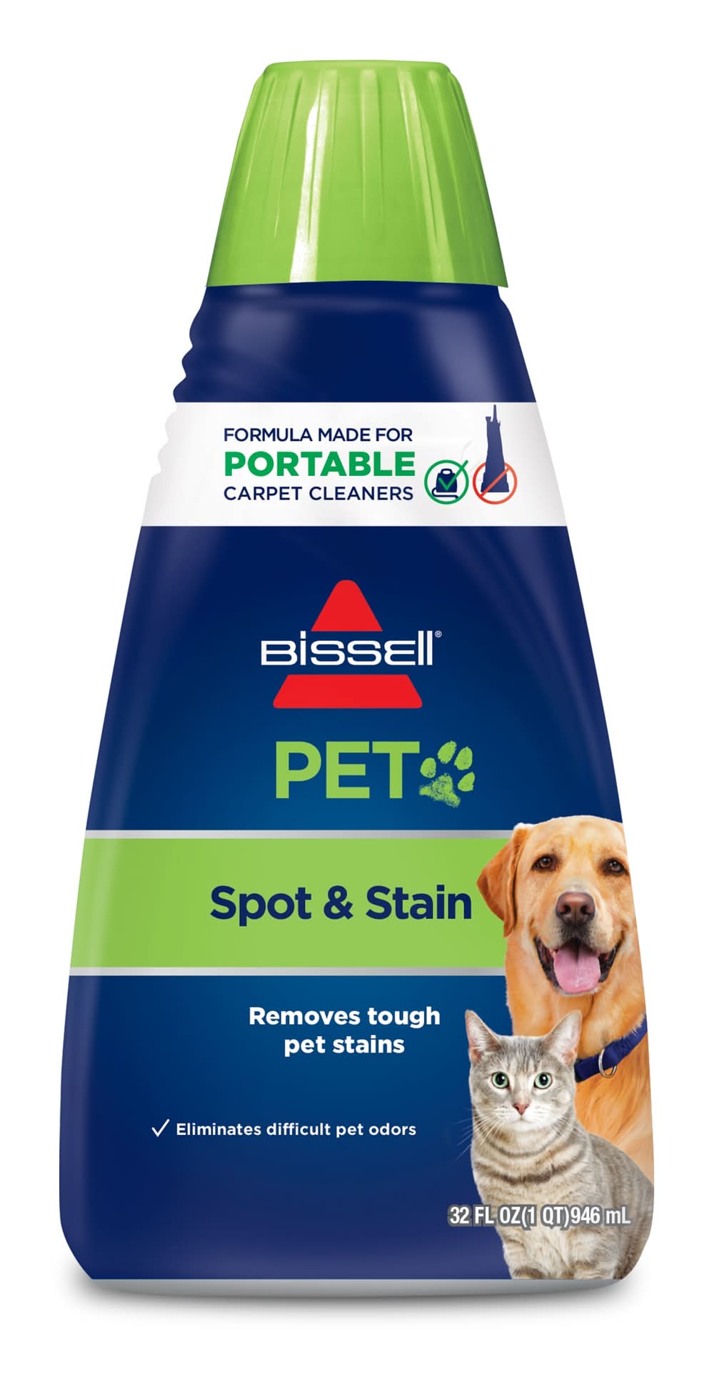 BISSELL PET Spot and Stain-Portable Machine Use 32 -fl oz Concentrated Steam Cleaner Chemical Solution