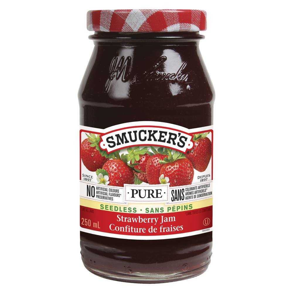 Smucker's Pure Seedless Jam, Strawberry (250 ml)