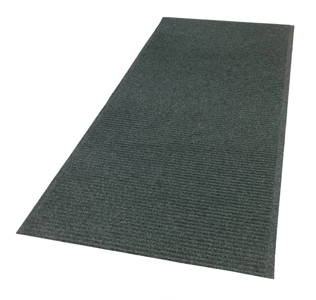 Tenex 2-ft x 5-ft Pepper Polyester Rectangular Indoor Runner Mat | C1628181DP