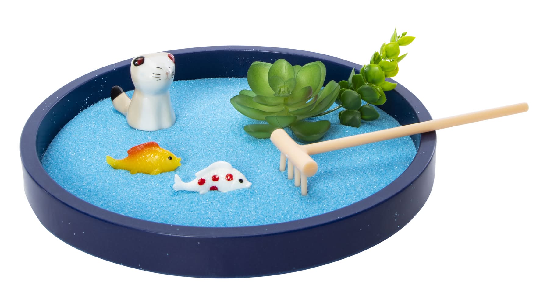 Koi Pond Zen Sand Garden 8in