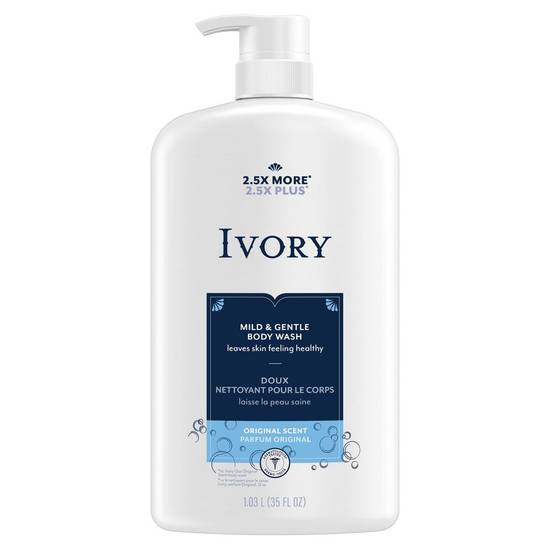 Ivory original - mild & gentle original scent body wash (1.03 l)