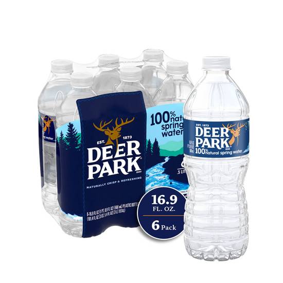 Order Deer Park 100% Natural Spring Water (16.9 oz x 6 ct) food online from Rite Aid store, Shawnee on bringmethat.com