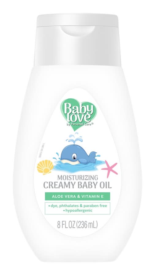 Baby Love Moisturizing Creamy Baby Oil & Vitamin E, Aloe (8 fl oz)
