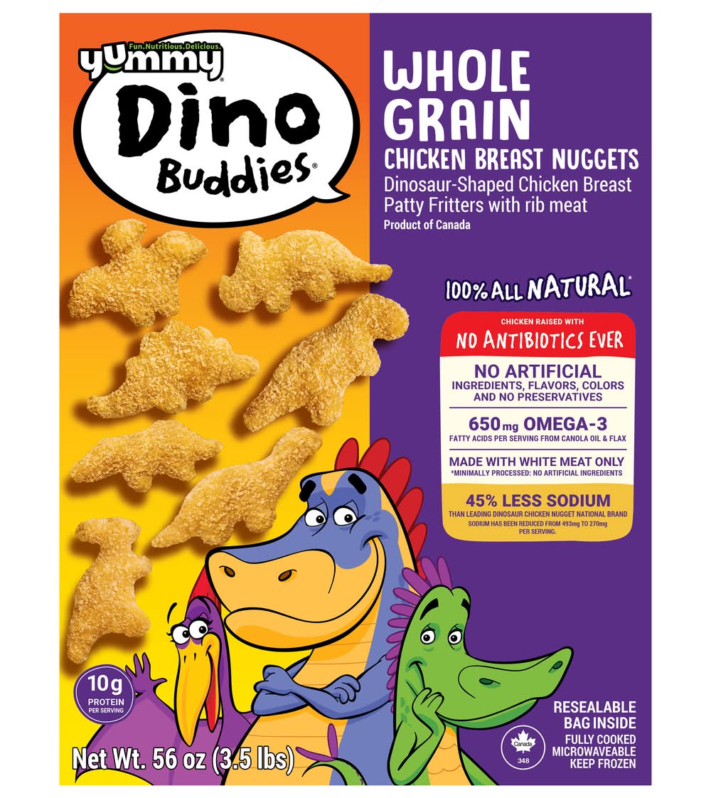 Dino Buddies Whole Grain Chicken Breast Nuggets (56 oz)