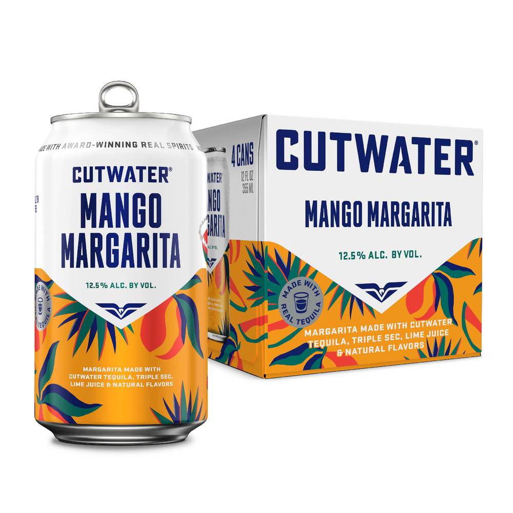 Cutwater Spirits Margarita Drink (24 pack, 12 fl oz) (mango)