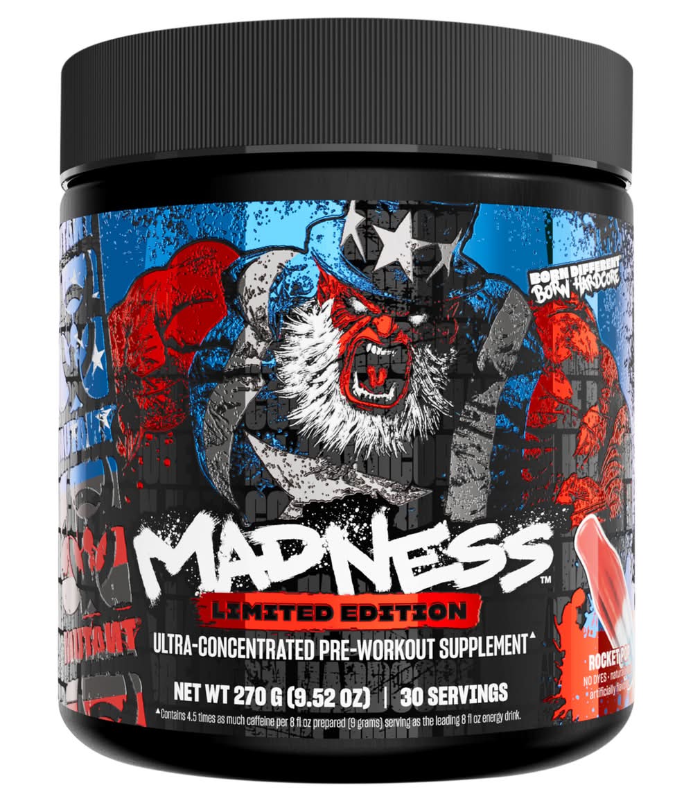 MUTANT Madness Ultra-Concentrated Pre-Workout Supplement, Rocket Pop (9.52 oz)