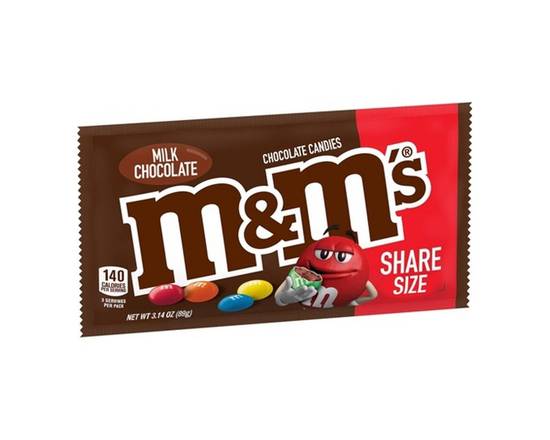 Order M&M Milk Chocolate King Size 3.14oz food online from Chevron Extramile store, Antioch on bringmethat.com