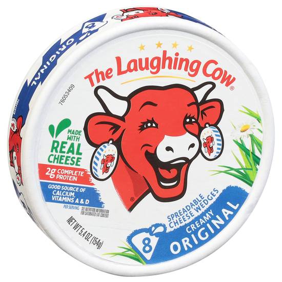 The Laughing Cow Creamy Spreadable Original Cheese Wedges