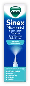 Vicks Sinex Micromist Decongestant Nasal Spray For Blocked Nose Bottle (15ml)