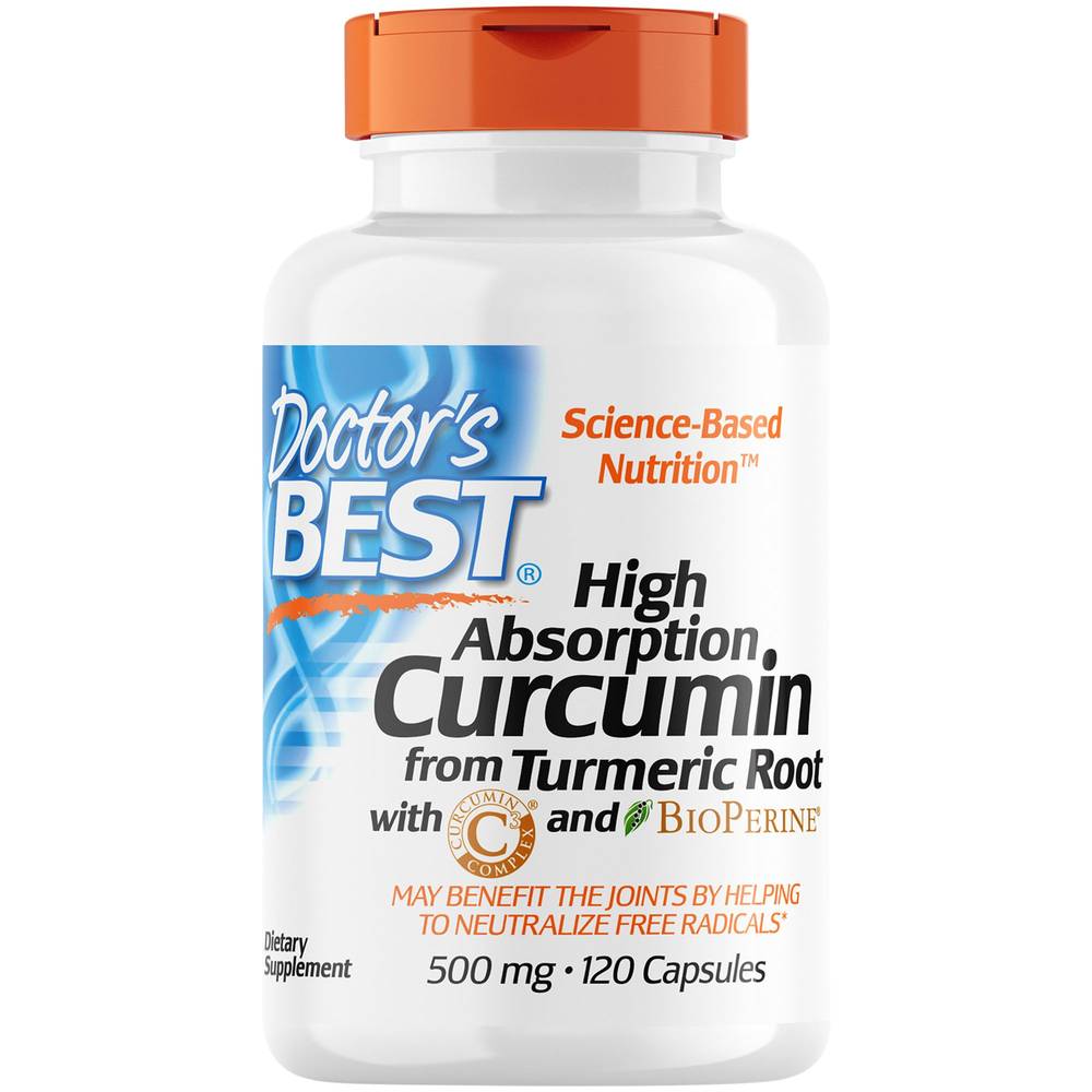 High Absorption Curcumin From Turmeric Root With Bioperine - 500 Mg (120 Capsules)
