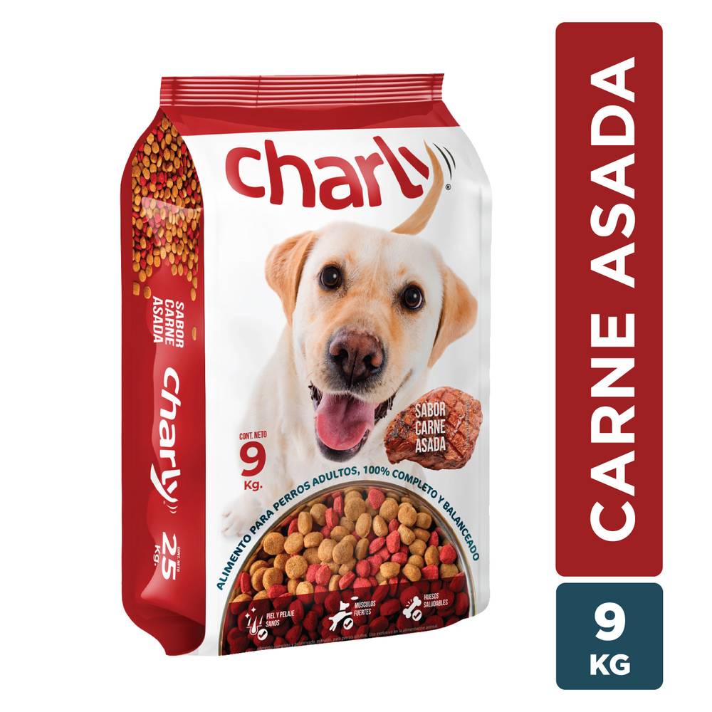 Charly · Alimento perro adulto carne y cereales (9 kg)