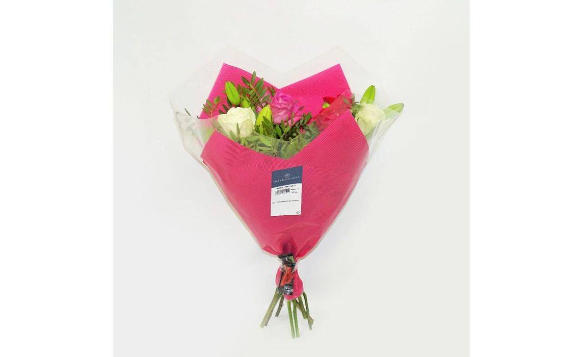 Olive & Acacia Rose & Lily Bouquet of Flowers (395921-6PMP)