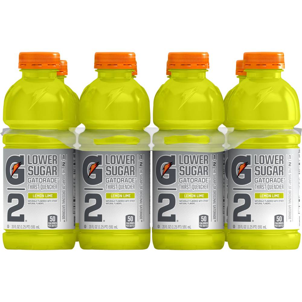 Gatorade G2 Lower Sugar Thirst Quencher Sports Drink (8 ct, 20 oz) (lemon-lime)