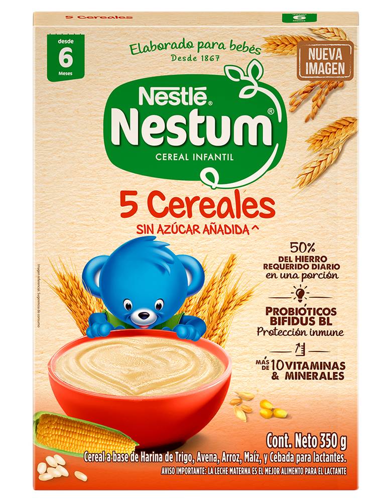 Nestum 5 CEREALES CAJ*350G