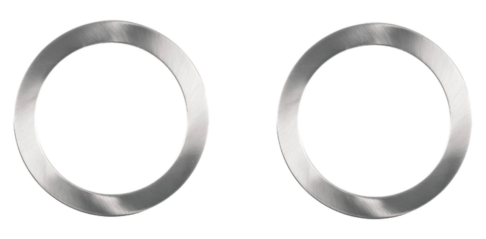Deta 90mm Brushed Nickel Finish Twist On Frames - 2 Pack