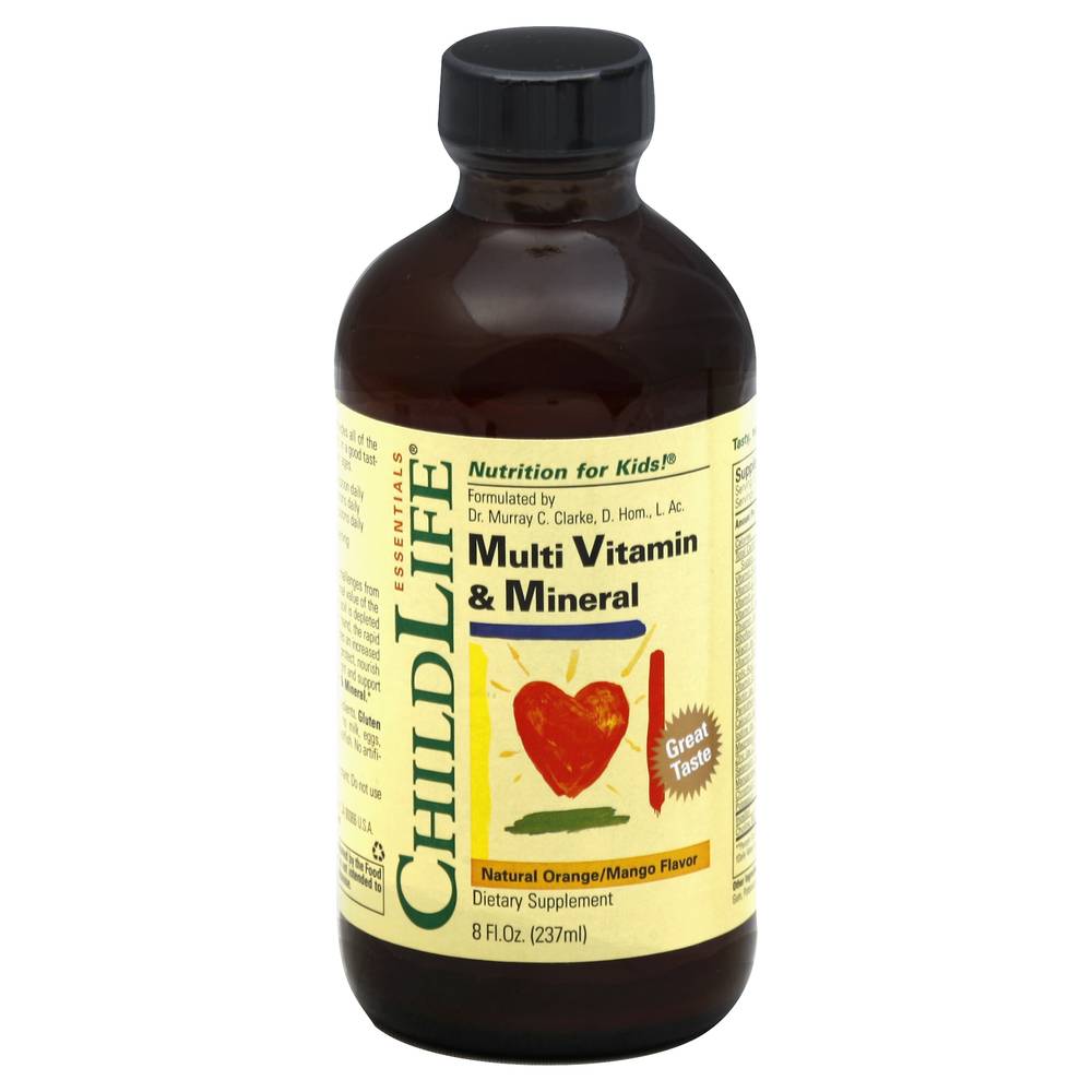 ChildLife Natural Orange/Mango Flavor Multi Vitamin & Mineral (8 fl oz)