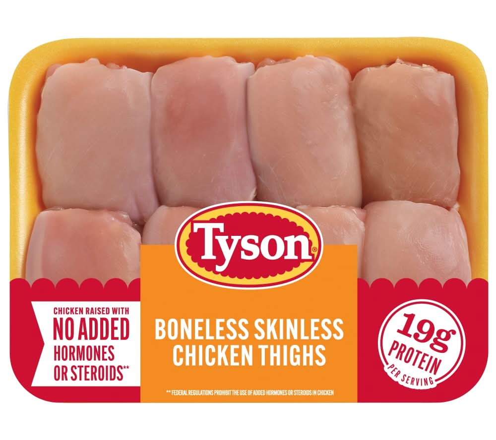 Tyson® All Natural Fresh Boneless Skinless Chicken Thighs